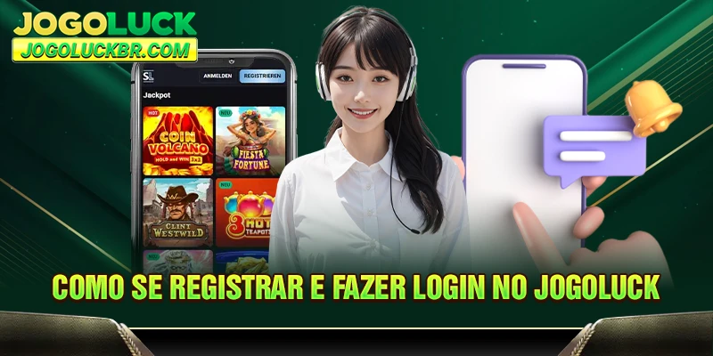Como se registrar e fazer login no JOGOLUCK